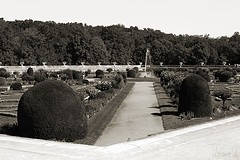 Le château de Chenonceau, le Jardin de Diane de Poitiers 